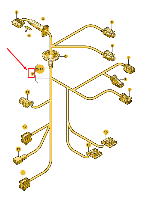 new audi a3 sportback 8y rear left door wiring 8y0971687e original
