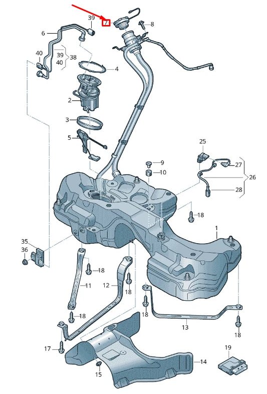 NEW AUDI RS4 B9 FUEL TANK GAS CAP 8W0201550B ORIGINAL