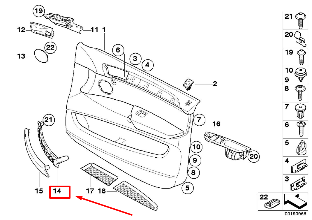 new bmw x5 e70 rear right door pull 6969406 51416969406 original
