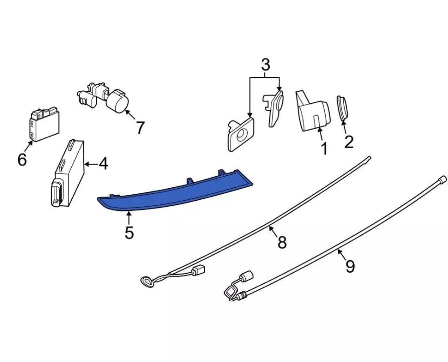 NEW BMW X3 G01 REAR LEFT BUMPER REFLECTOR 63148083833 8083833 ORIGINAL