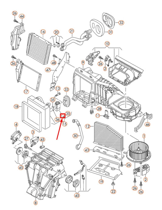 NEW AUDI Q3 8U AIR CONDITIONER EXPANSION VALVE 8U0820679 ORIGINAL
