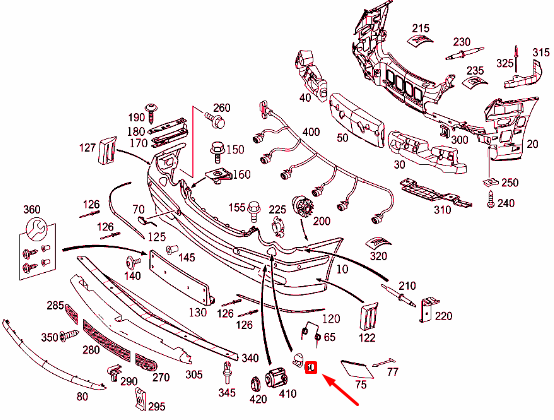 NEW MB CLK C209 LEFT HEADLAMP WASHER COVER CAP A20988003059999 ORIGINAL