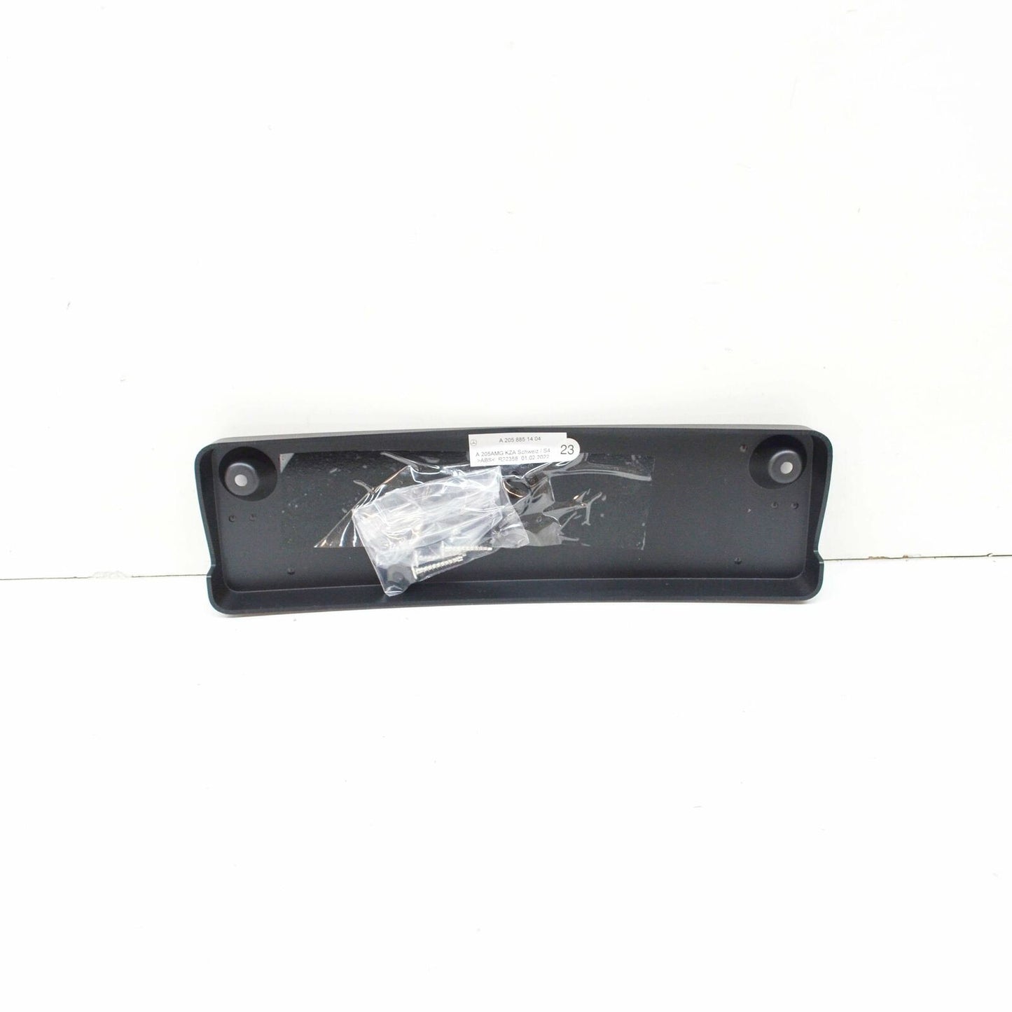 NEW MB C COUPE C205 FRONT BUMPER LICENSE NUMBER HOLDER A2058803705 ORIGINAL