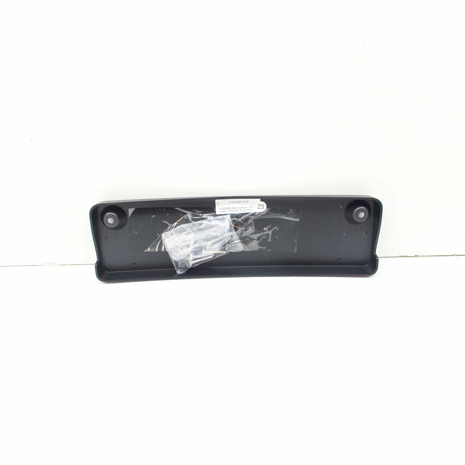NEW MB C COUPE C205 FRONT BUMPER LICENSE NUMBER HOLDER A2058803705 ORIGINAL