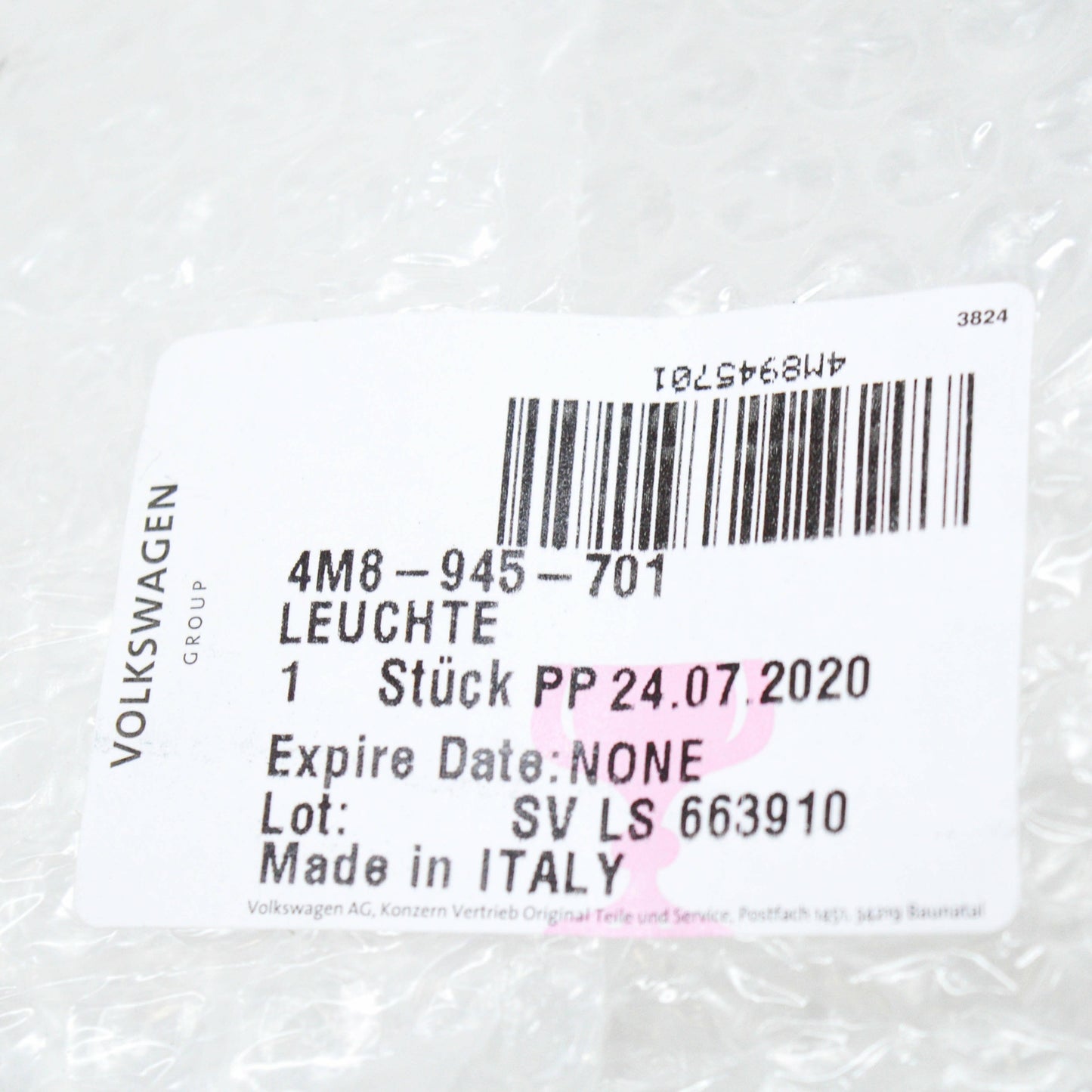 NEW AUDI Q8 REAR LEFT BUMPER LED FOG LIGHT 4M8945701 ORIGINAL