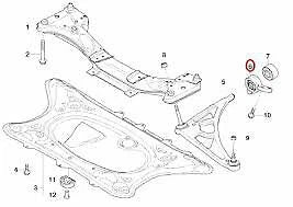NEW BMW 3 E46 M3 CSL 3.2I FRONT LEFT LOWER WISHBONE BUSHING 31122229623 ORIGINAL