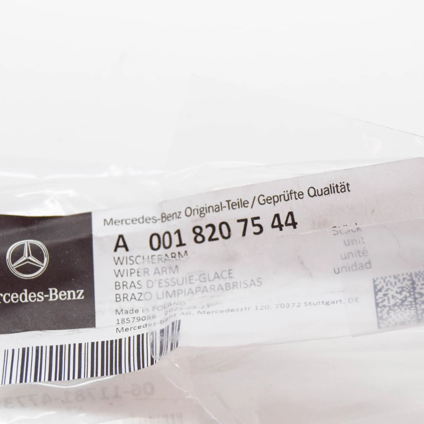 NEW MB VITO W447 REAR TRUNK WINDOW RIGHT WIPER BLADE ARM A0018207544 ORIGINAL