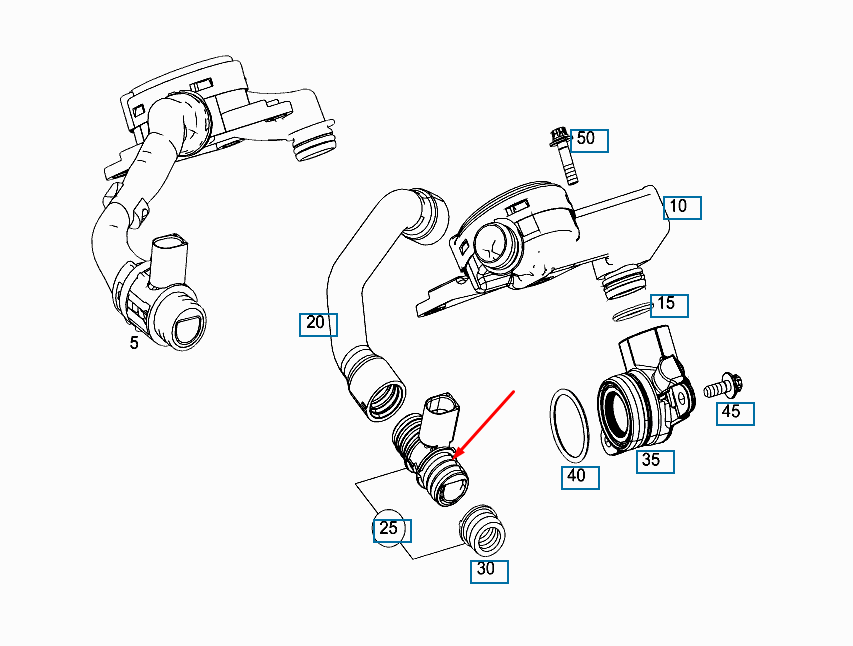 NEW MERCEDES-BENZ SPRINTER 906 AIR INTAKE SENSOR A6420160330 2011 ORIGINAL