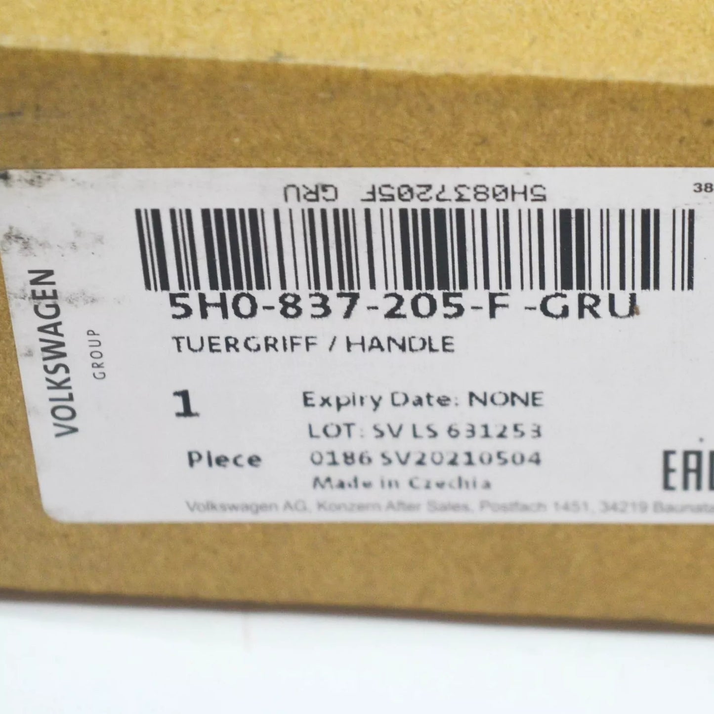 NEW VOLKSWAGEN ID.3 GOLF MK8 FRONT RIGHT DOOR OUTER HANDLE 5H0837205FGRU