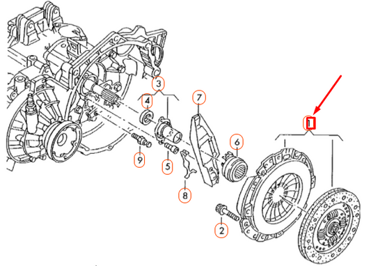 new audi a3 8v clutch plate and pressure plate kit 04e141015k original