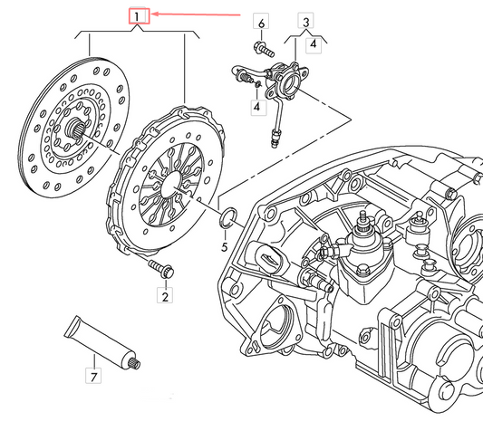 new volkswagen golf 5g mk7 clutch kit 04l141015a original