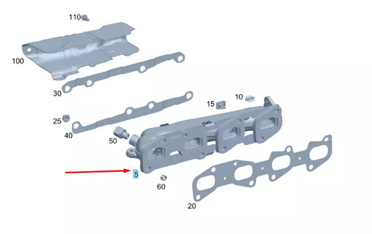 NEW MERCEDES-BENZ SPRINTER W906 EXHAUST MANIFOLD A6511420701 ORIGINAL
