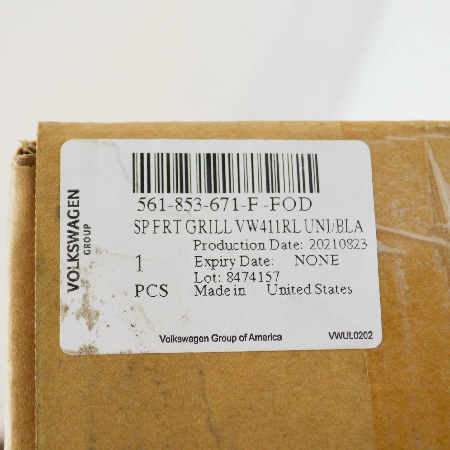 NEW VW PASSAT B8 FRONT BUMPER LOWER AIR GUIDE GRILLE 561853671FFOD ORIGINAL