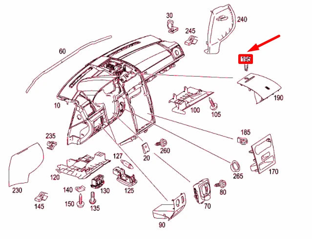 NEW MERCEDES-BENZ A W169 SUN LOAD TEMPERATURE SENSOR A1718300072 ORIGINAL