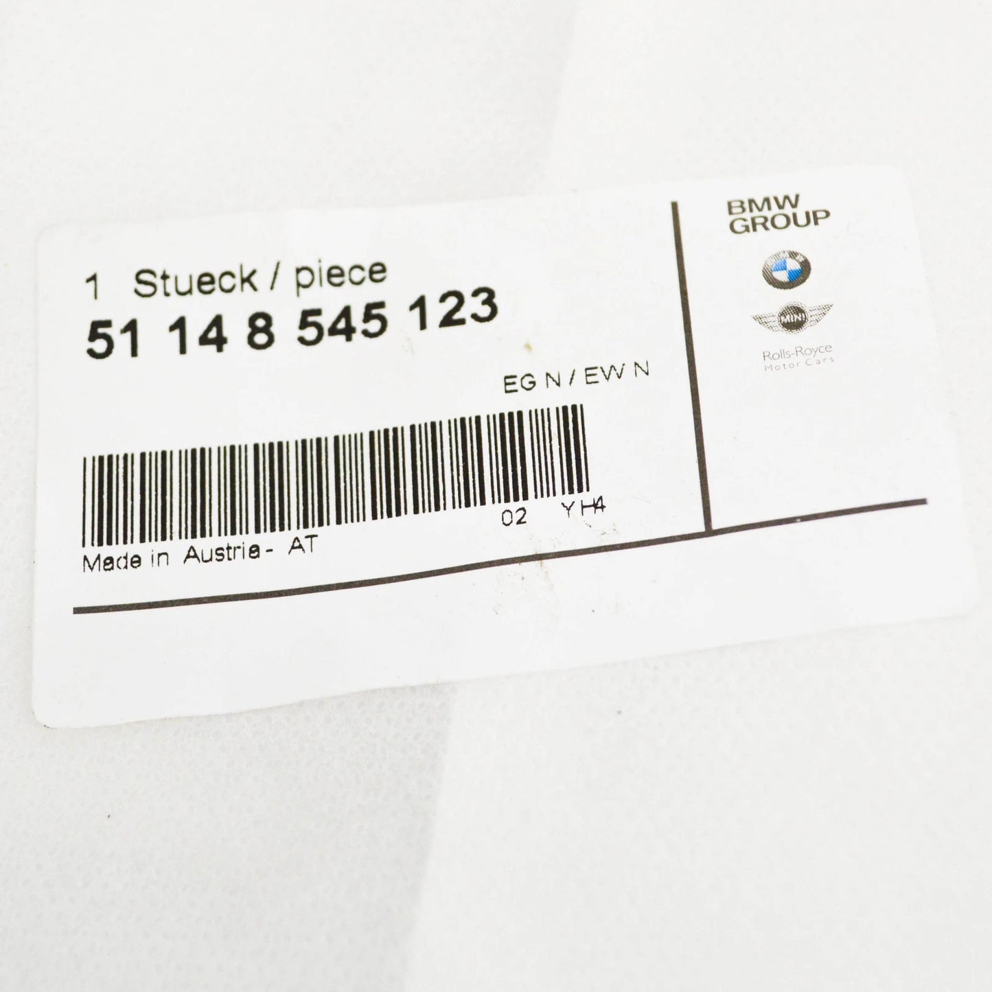 NEW BMW K 1600 GT LUGGAGE CASE LEFT CHROME MOLDING 51148545123 ORIGINAL