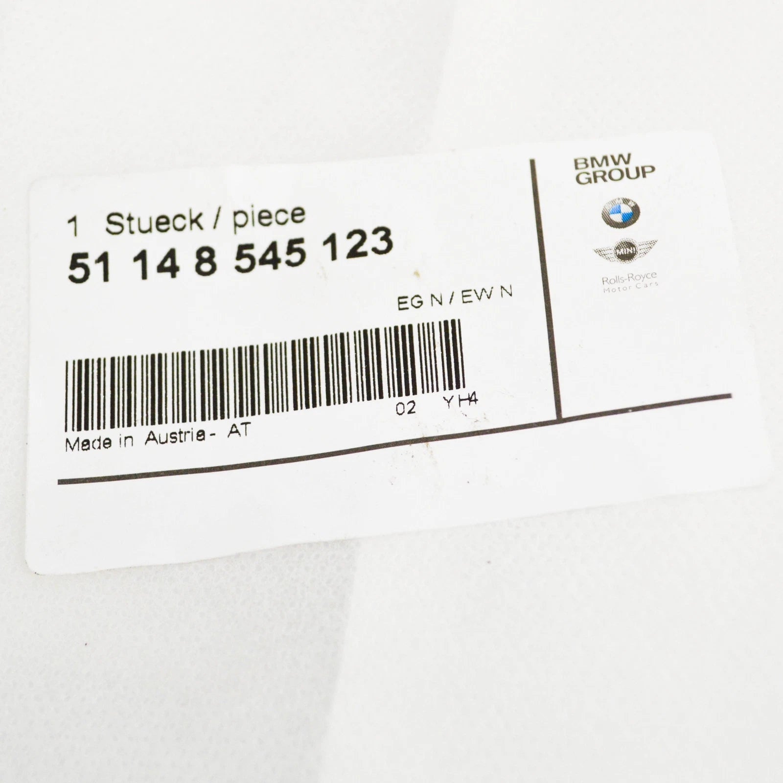 NEW BMW K 1600 GT LUGGAGE CASE LEFT CHROME MOLDING 51148545123 ORIGINAL