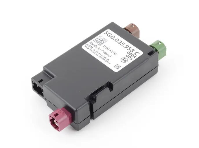 new skoda superb mk3 usb distributor with voltage converter 5g0035953c original