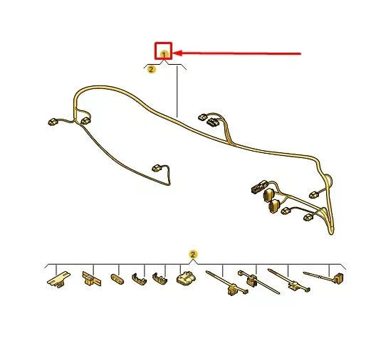 AUDI Q4 E-TRON Front Parking Aid Wiring 89A971085 NEW