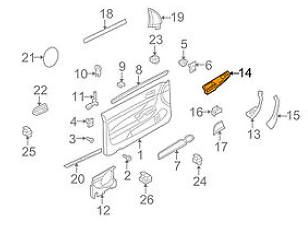 NEW VW GOLF MK FRONT LEFT WINDOW SWITCH COVER LHD 1K3868049C75R ORIGINAL