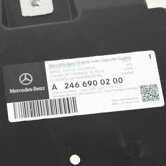 NEW MB A-CLASS W176 FRONT RIGHT WHEEL MUD SPLASH GUARD A2466900200 ORIGINAL