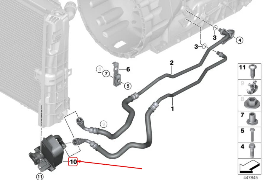 NEW BMW 1 E87 HEAT EXCHANGER 17217529499 7529499 ORIGINAL
