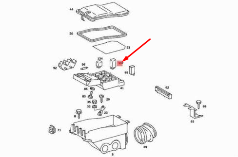 NEW MERCEDES-BENZ S-CLASS W126 FUEL PUMP RELAY A0015454305 ORIGINAL