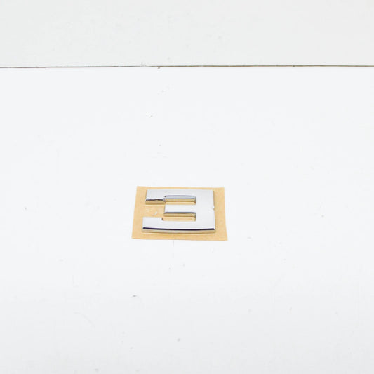 NEW BMW M3 E30 COUPE REAR TRUNK LID CHROME 3 EMBLEM BADGE 51141934619 ORIGINAL