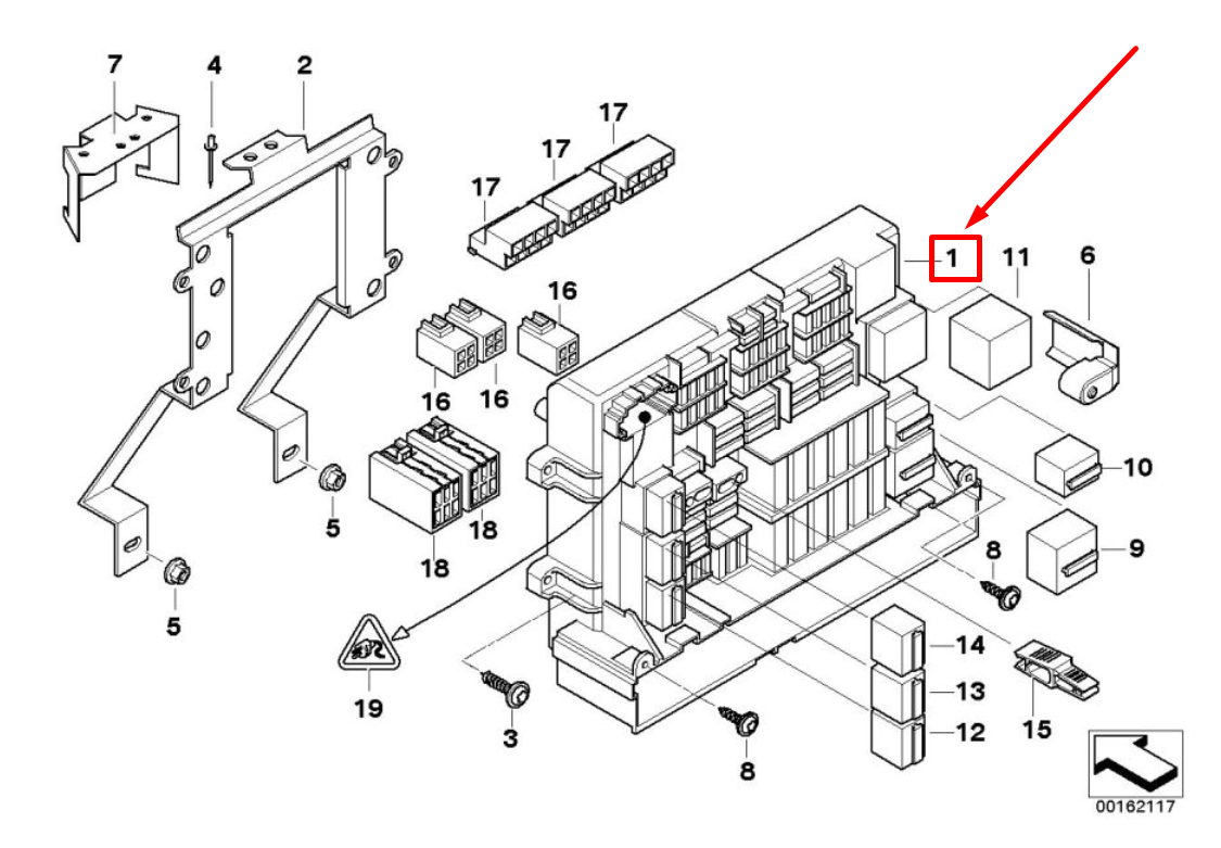 new bmw 3 e90 front power distribution box 61146978271 6978271 original
