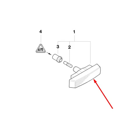 NEW BMW 5 E39 LEFT WING FENDER TURN INDICATOR 63142496299 2496299 2001 ORIGINAL