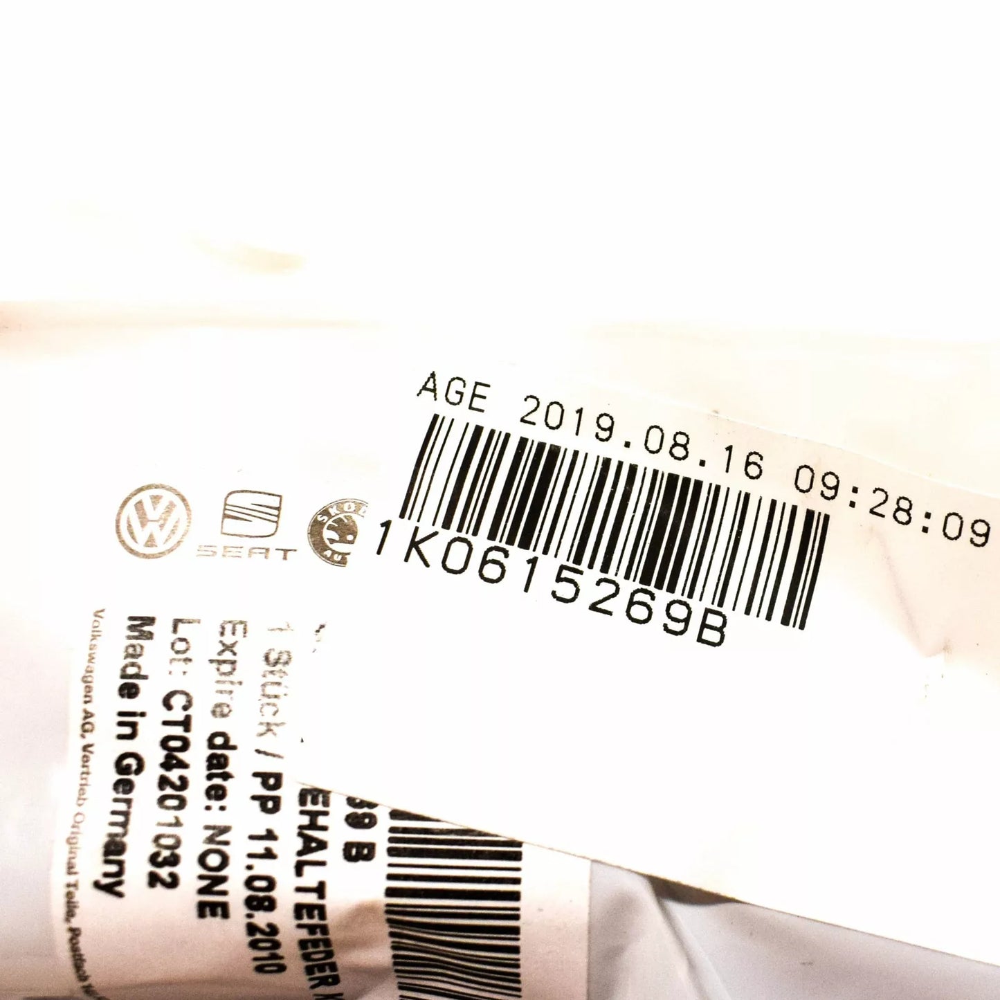 NEW VOLKSWAGEN SCIROCCO FRONT R LINE BRAKE RETAINING SPRING 1K0615269B