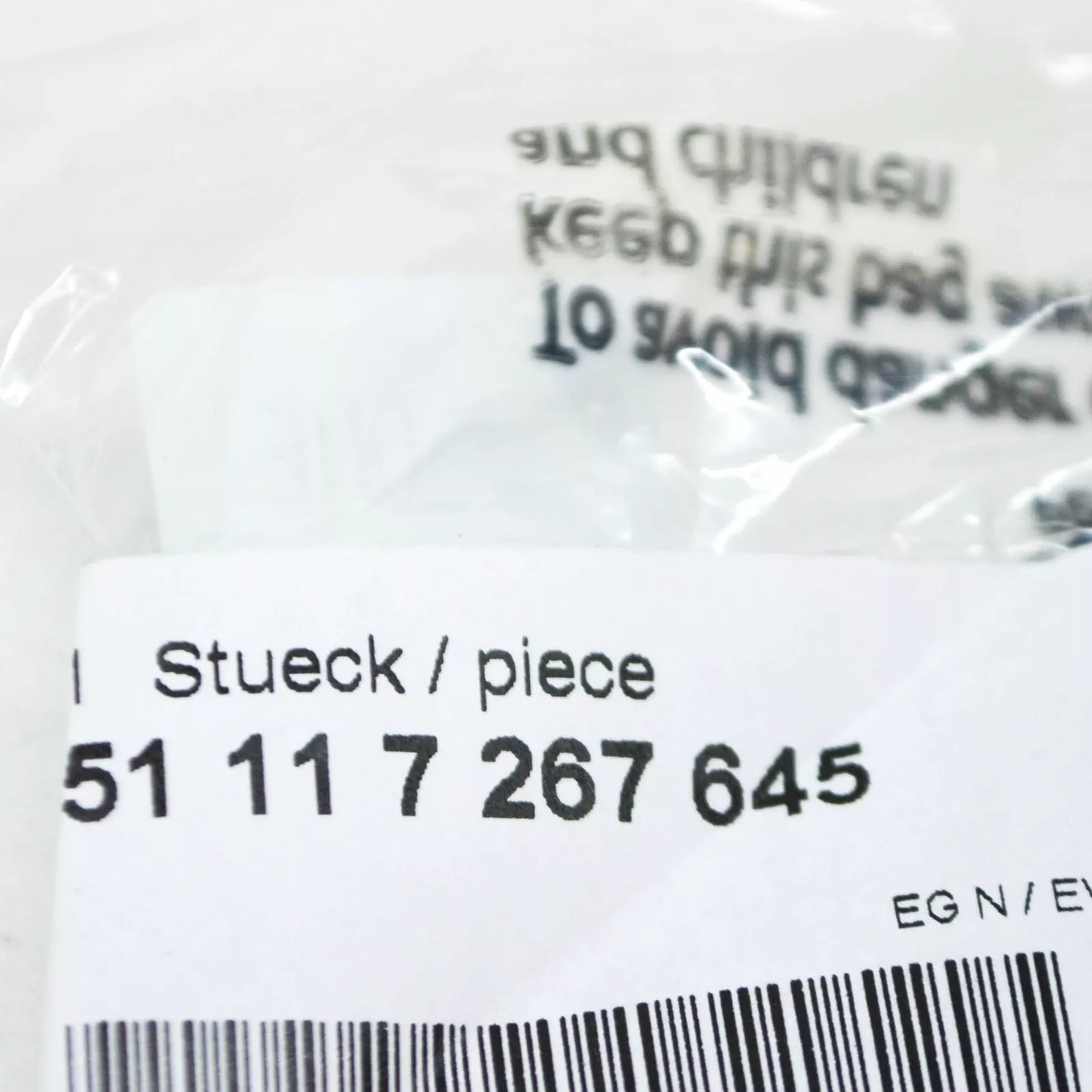 NEW BMW 6 CABRIO F12 FRONT BUMPER COVER LEFT INNER BRACKET 51117267645 ORIGINAL