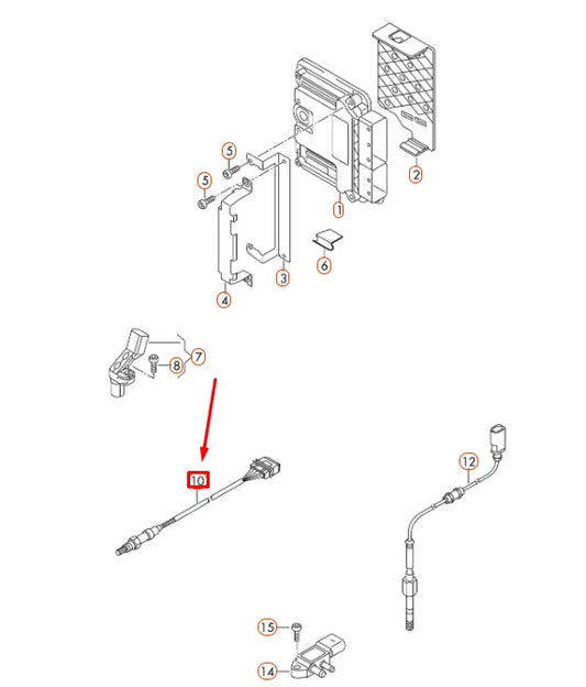 NEW AUDI A1 8X LAMBDA PROBE REPAIR SET 1K0998262AD ORIGINAL
