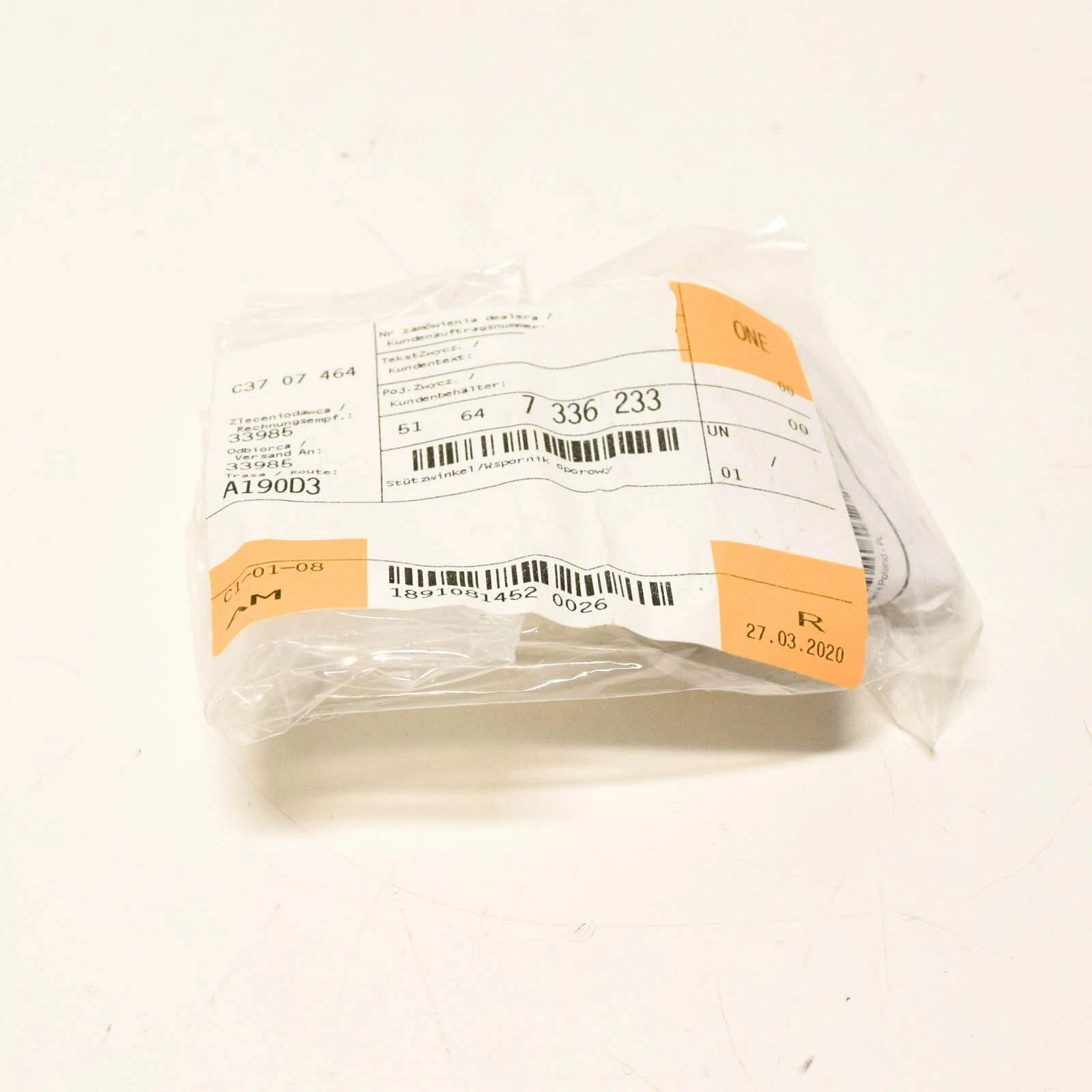 NEW BMW I8 I12 FRONT RADIATOR SUPPORT PANEL REINFORCEMENT 51647336233 ORIGINAL