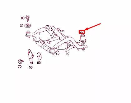 NEW MB ML W164 FRONT AXLE INTEGRAL SUPPORT SUBFRAME CARRIER A1663310142 ORIGINAL