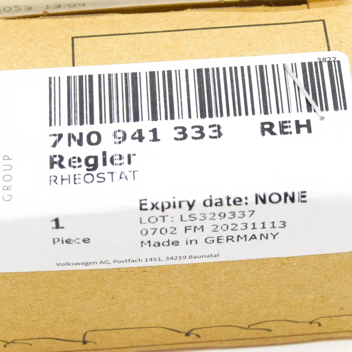 NEW VW SHARAN 7N HEADLIGHT RANGE CONTROL REGULATOR 7N0941333REH ORIGINAL