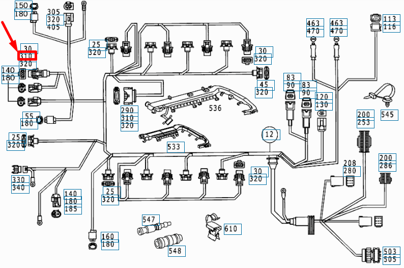 new mercedes-benz ml w163 engine cable harness cover cap a0005452584 original