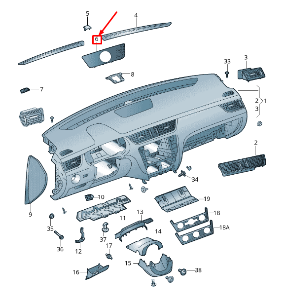 new skoda octavia 5e mk3 loudspeaker cover 5e0857717 1qb 5e08577171qb original