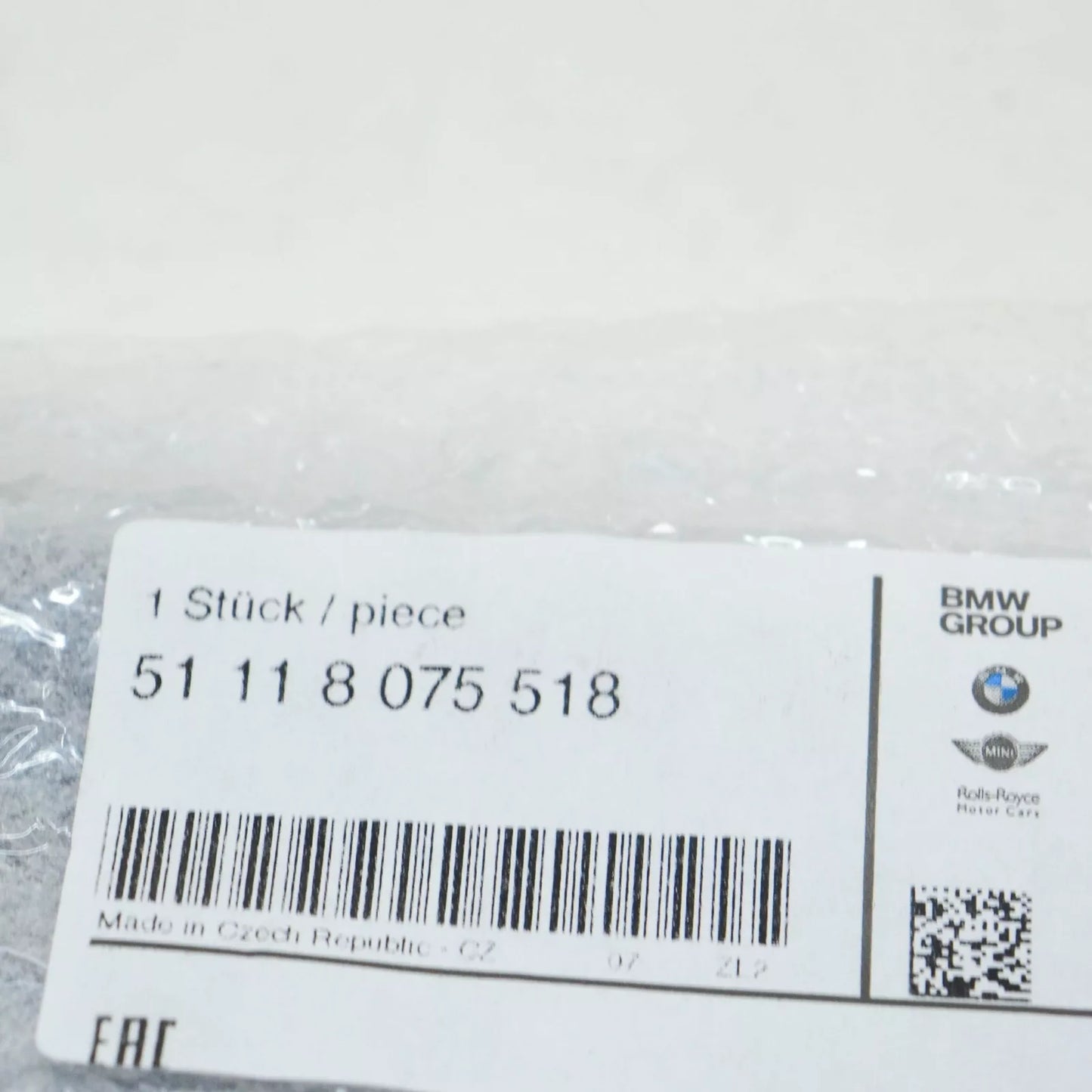 NEW BMW 2 GRAN COUPE F44 M FRONT BUMPER RIGHT AIR GRILLE 51118075518 ORIGINAL