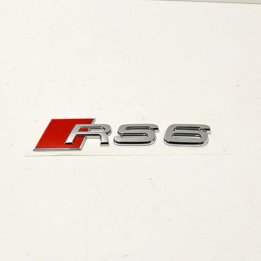 NEW AUDI RS6 C7 TRUNK LID BADGE EMBLEM 4B08537402ZZ 4B0853740 2ZZ 2014