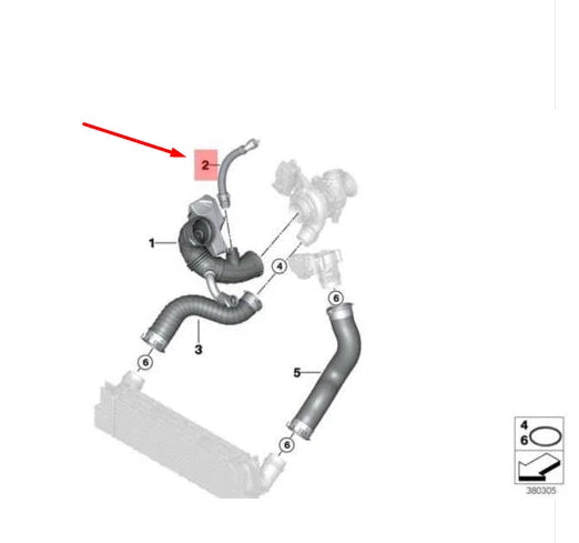 NEW BMW 5 F10 INTAKE SILENCER AIR DUCT PIPE 13718579138 8579138 ORIGINAL