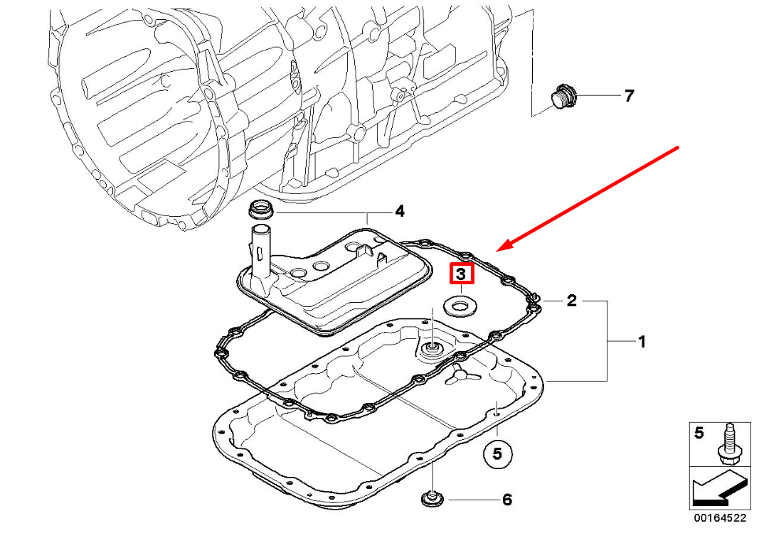 new bmw x1 e84 automatic transmission oil pan magnet 24117572619 7572619
