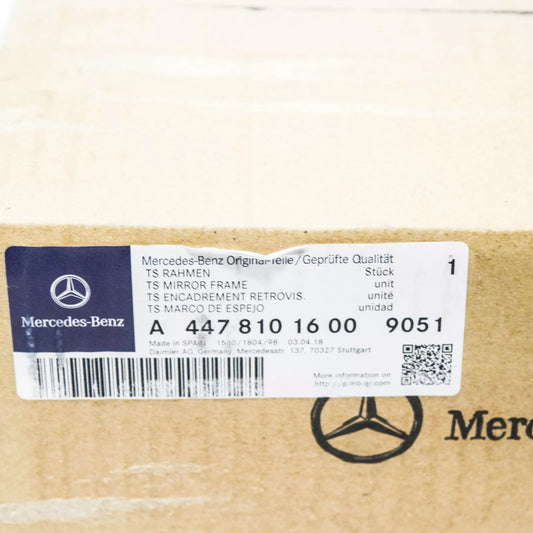 NEW MERCEDES-BENZ VITO BOX W447 FRONT RIGHT DOOR MIRROR FRAME A44781016009051