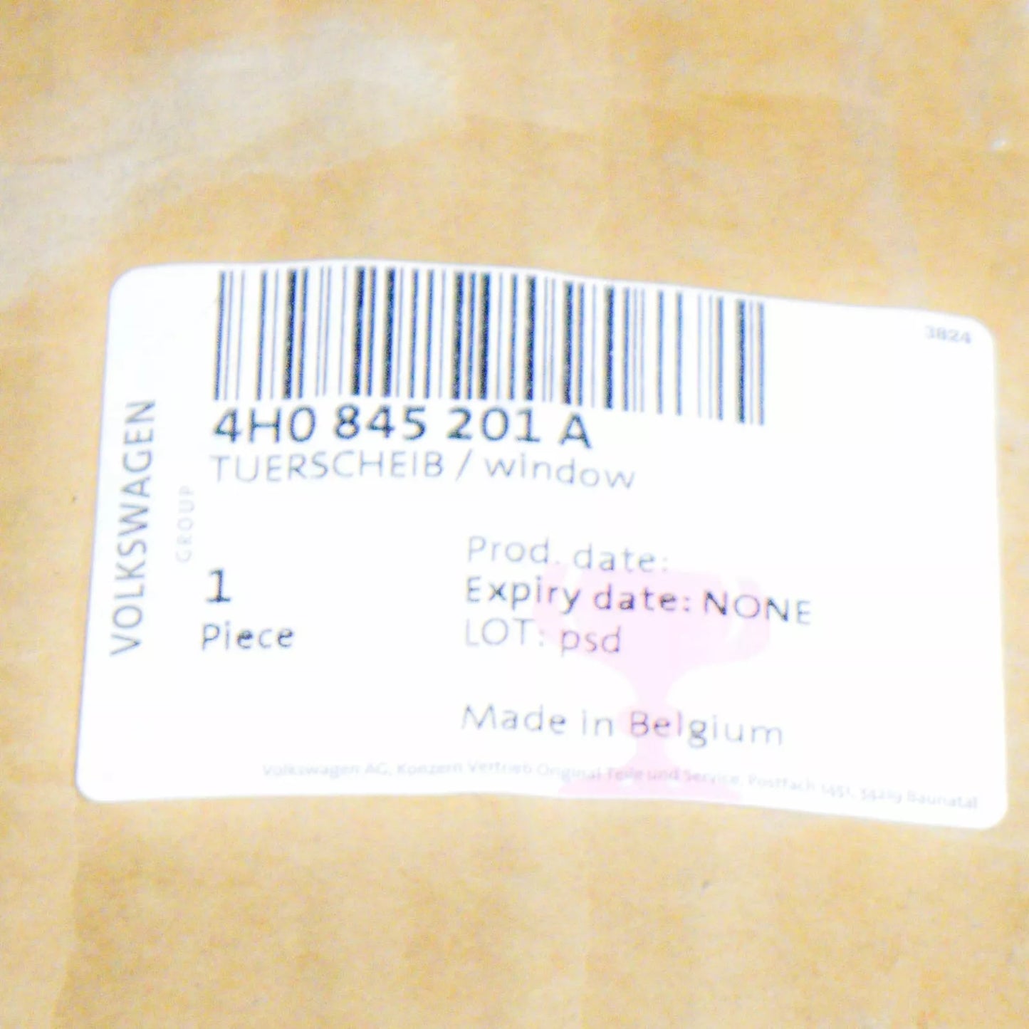 NEW AUDI A8 D4 FRONT LEFT DOOR WINDOW GLASS 4H0845201A ORIGINAL