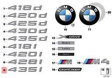 NEW BMW F32 F33 F36 TRUNK LID 435I EMBLEM BADGE LOGO SIGN 7356336 51147356336