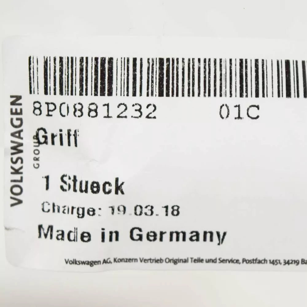 NEW AUDI A3 TT R8 RIGHT SEAT ADJUSTMENT HANDLE 8P088123201C