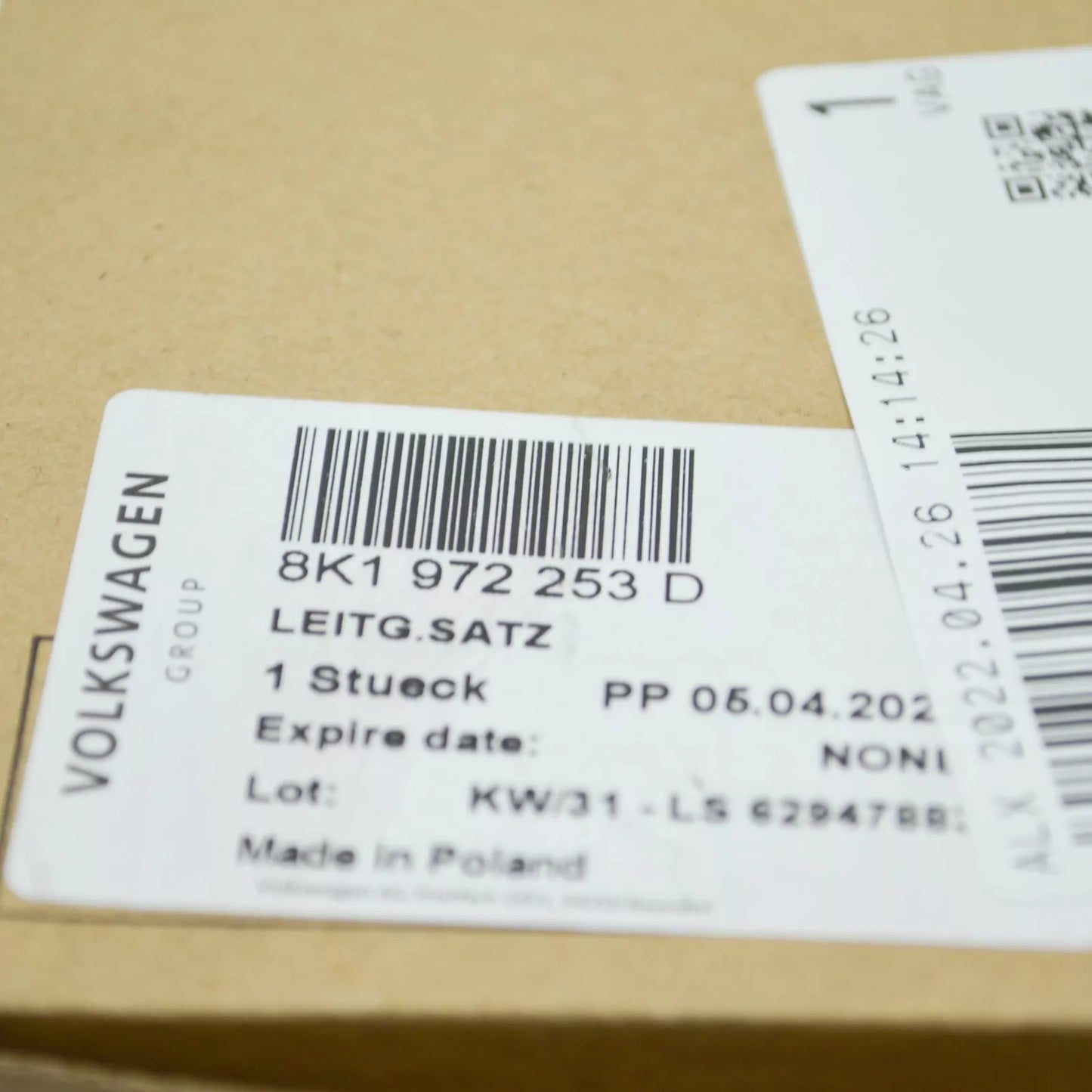 NEW AUDI A4 ALLROAD B8 REAR LEFT PARKING BRAKE CABLE HARNESS 8K1972253D