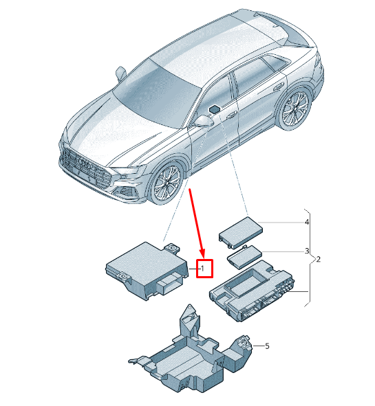 new audi rsq8 gateway control unit 4n1907468ba original