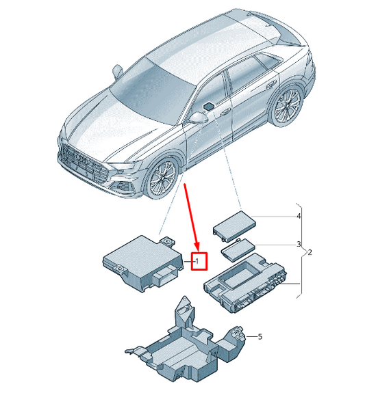 new audi rsq8 gateway control unit 4n1907468ba original