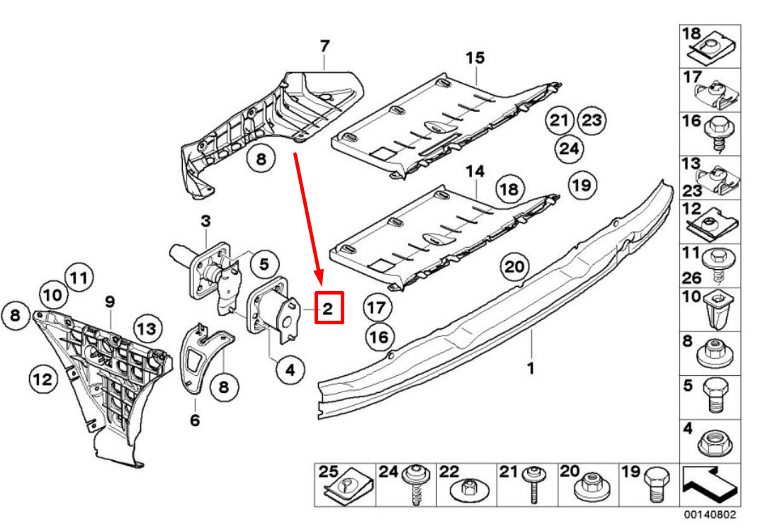 new bmw 5 e60 rear left deformation element 7163197 51127163197 original