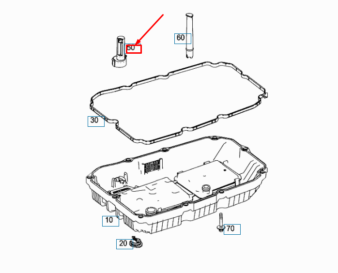 NEW MERCEDES-BENZ GLE C292 TRANSMISSION OVERFLOW PIPE A7252712101 ORIGINAL